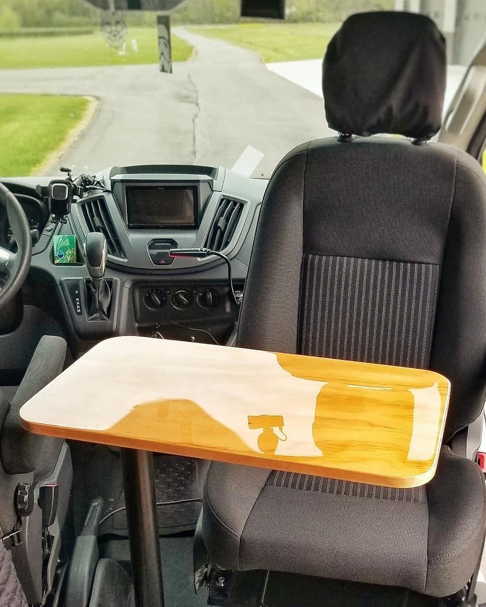 Swivel Table and Console VanlifeHack